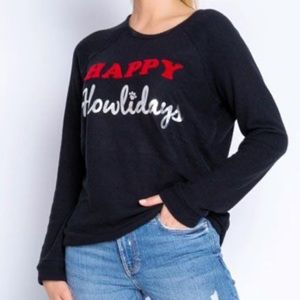 PJ Salvage Happy Howlidays Long Sleeve